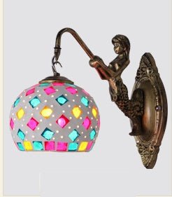 Retro Creative Bedroom Mermaid Wall Lamp - Hearth & Lume