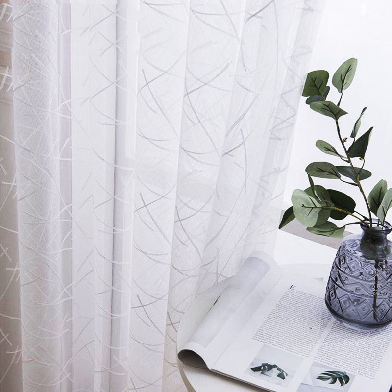 Living Room Bedroom Embroidery Yarn Curtain - Hearth & Lume