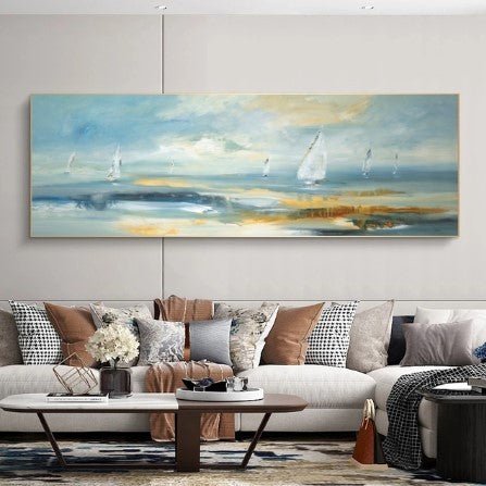 Living Room Canvas Core Spray - painted Decorative Painting - Hearth & Lume