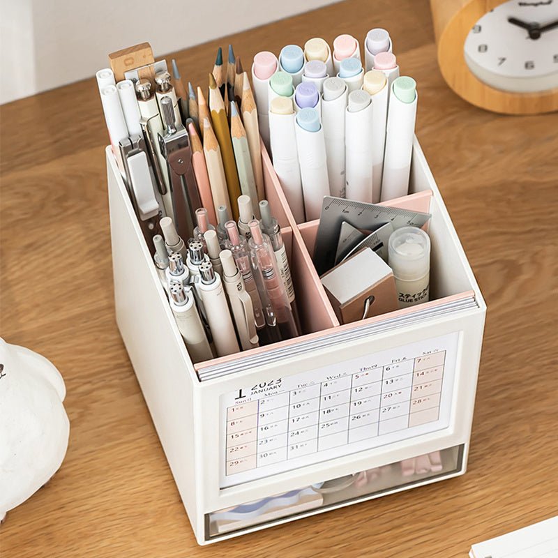 Rotary Pen Holder Multifunctional Desktop Drawer Storage Box - Hearth & Lume