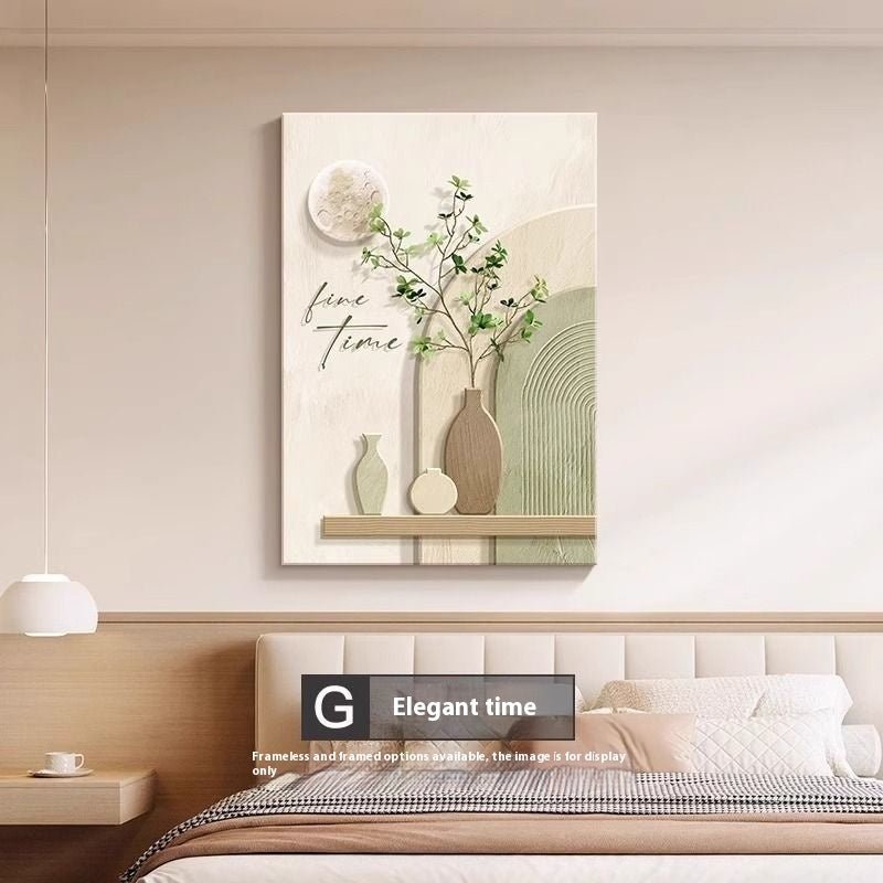 Decorative Painting Cream Style Abstract Line Character Mural - Hearth & Lume