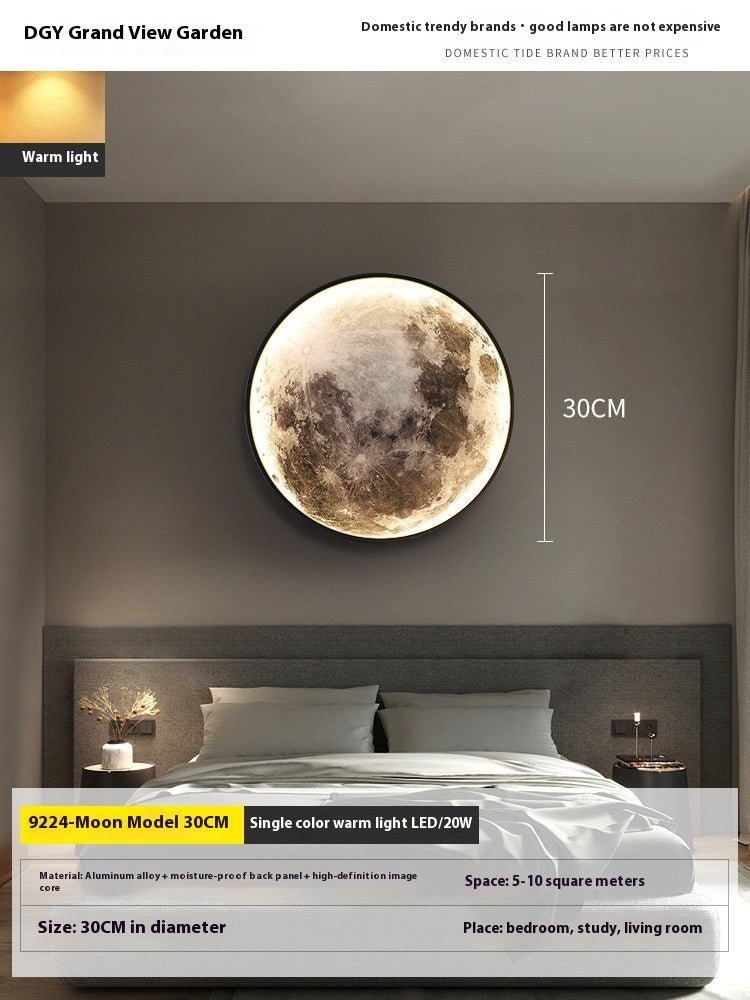 Grand View Garden Earth Wall Lamp Modern Minimalist Creative - Hearth & Lume