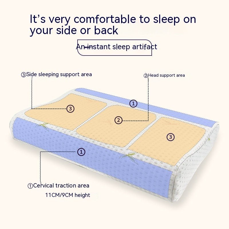 Memory Pillow Slow Rebound Wave Neck Protector - Hearth & Lume