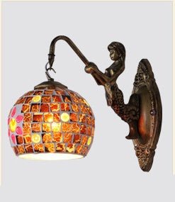Retro Creative Bedroom Mermaid Wall Lamp - Hearth & Lume