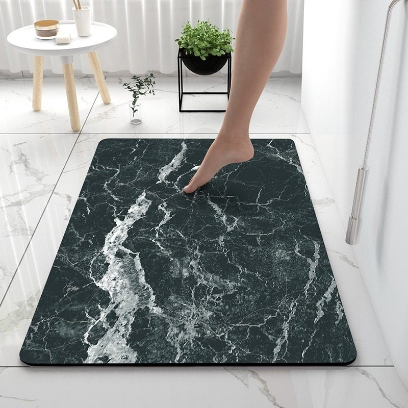 Bathroom Diatom Mud Absorbent Pad Household Marbling Washable - Hearth & Lume