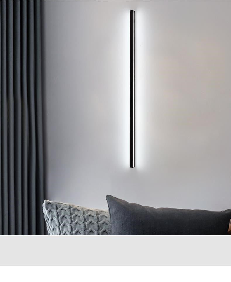 Minimalist Long Wall Bedroom Bedside Lamp - Hearth & Lume