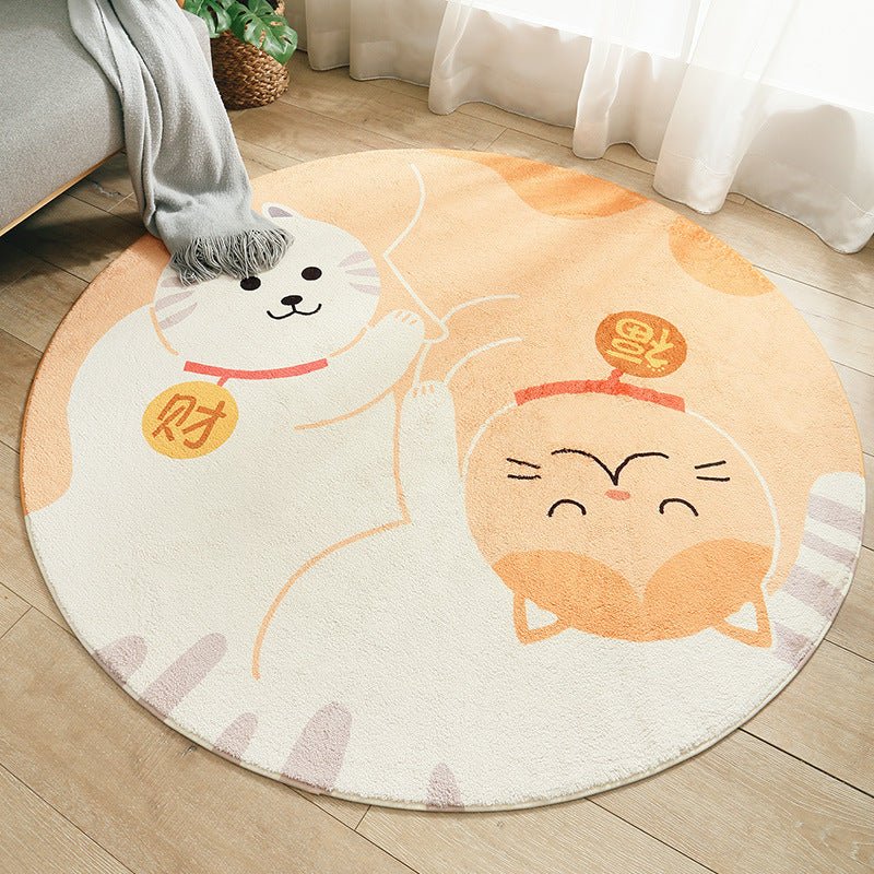 Cartoon Thickened Tea Table Blanket Bedroom - Hearth & Lume