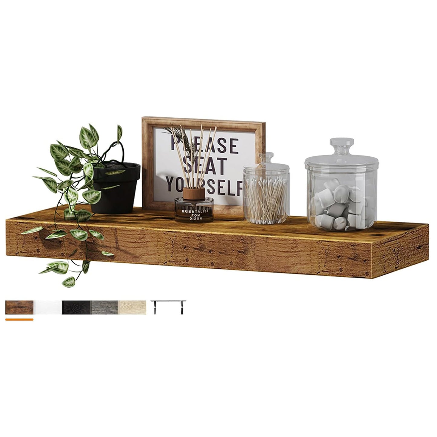 Floating Shelf Living Room Wall - Hearth & Lume