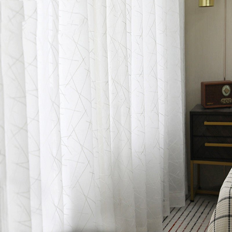 Living Room Bedroom Embroidery Yarn Curtain - Hearth & Lume