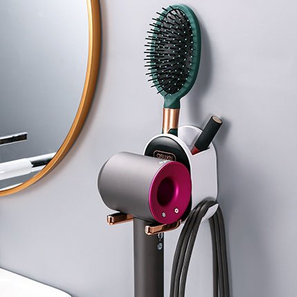 Hair Dryer Rack Free Punch Bathroom - Hearth & Lume