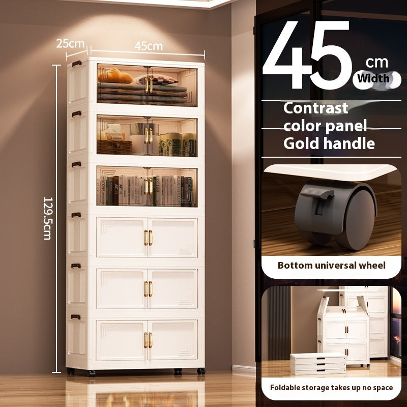 Installation-free Removable Folding Storage Cabinet Locker