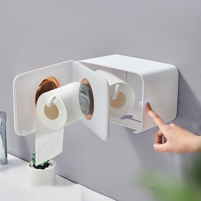 Bathroom Wall - mounted Punch - free Paper Holder - Hearth & Lume