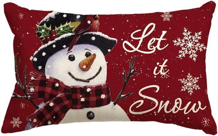Christmas Simple Linen Pillow Cover Home Sofa Decoration - Hearth & Lume