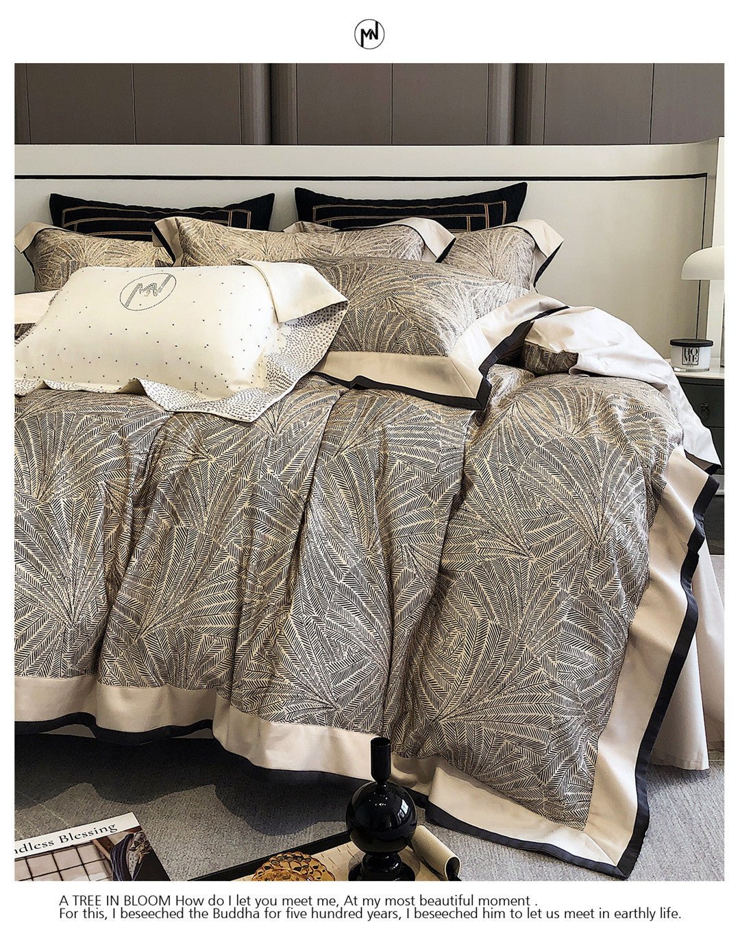 Cotton Long - staple Cotton Four - piece Set Digital Printing Bedding - Hearth & Lume
