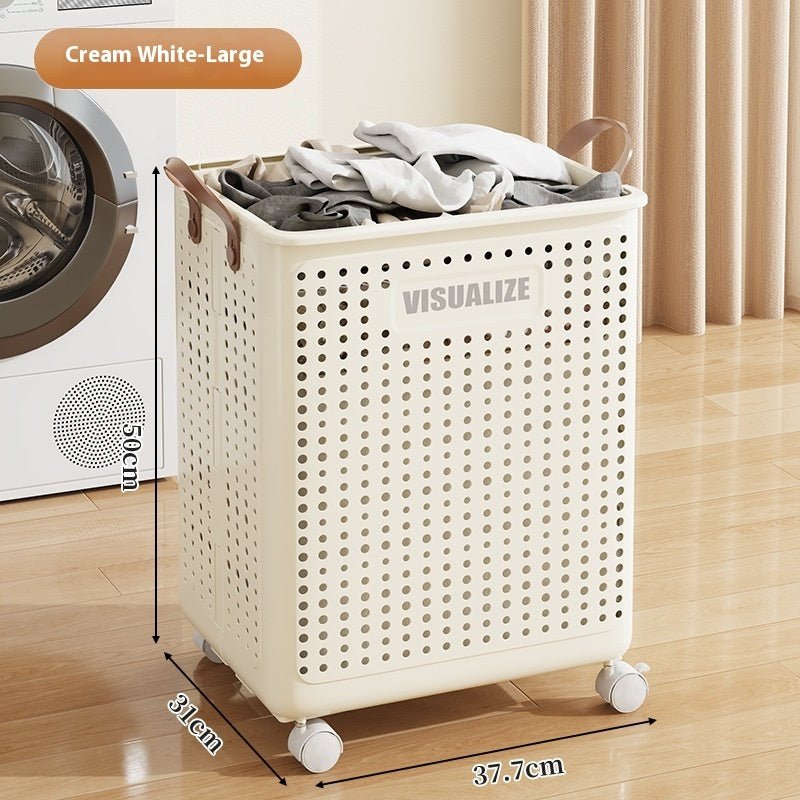 Multifunctional Folding Laundry Basket With Wheels - Hearth & Lume