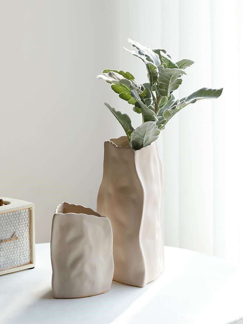 Nordic Irregular Art Ceramic Vase Decoration Living Room - Hearth & Lume