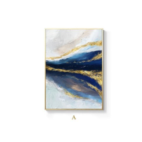 Abstract Canvas Painting Contemporary Art Poster - Hearth & Lume