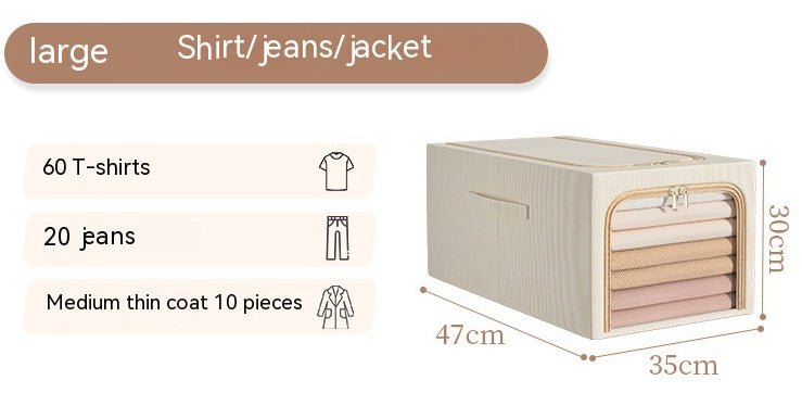 Visual Cotton And Linen Clothes Storage Box - Hearth & Lume