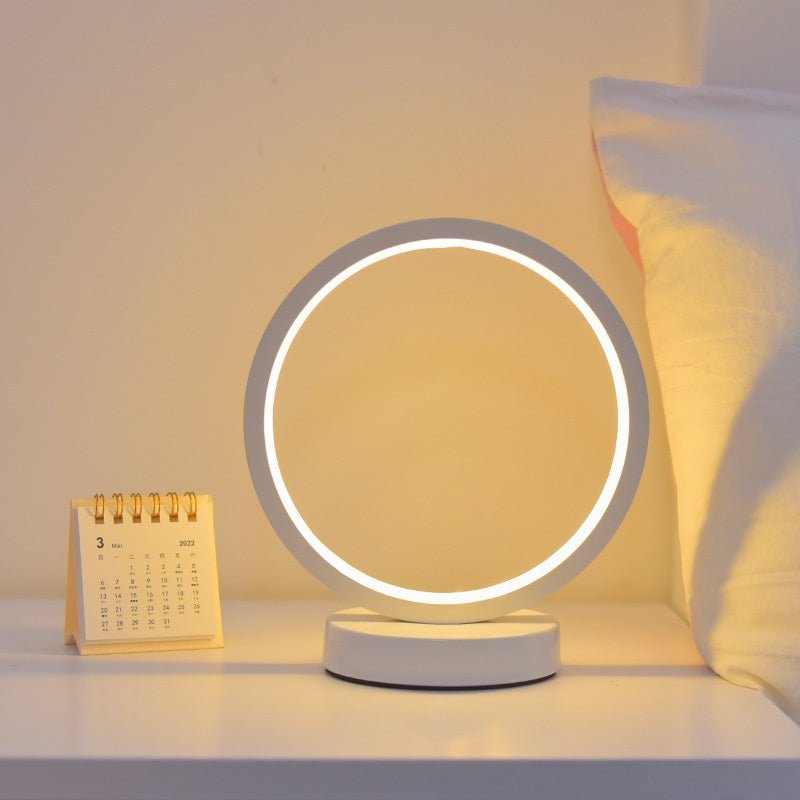 Nordic Decoration Table Lamp Ring Bedroom Bedside Lamp - Hearth & Lume