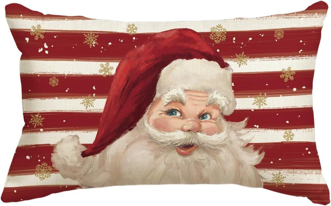 Christmas Simple Linen Pillow Cover Home Sofa Decoration - Hearth & Lume