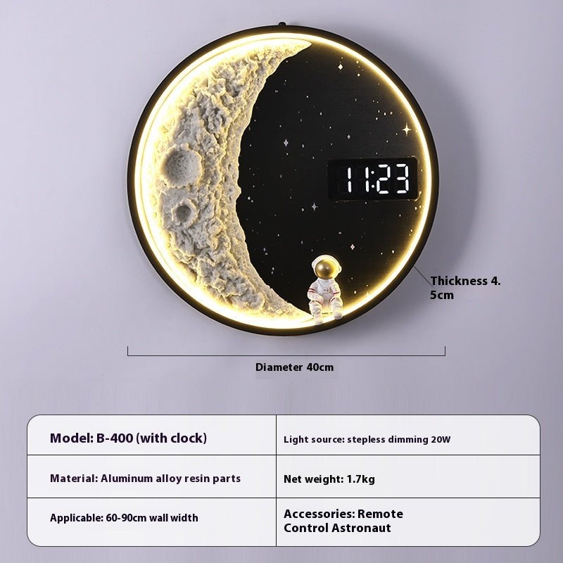 Living Room Background Wall Modern Minimalist Moon Wall Lamp - Hearth & Lume