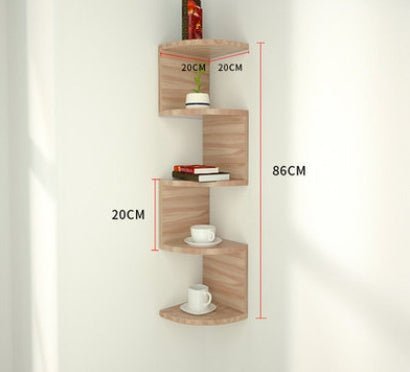 Wall Creativity Lattice Wall Corner Wall Decoration Shelf Bedroom - Hearth & Lume