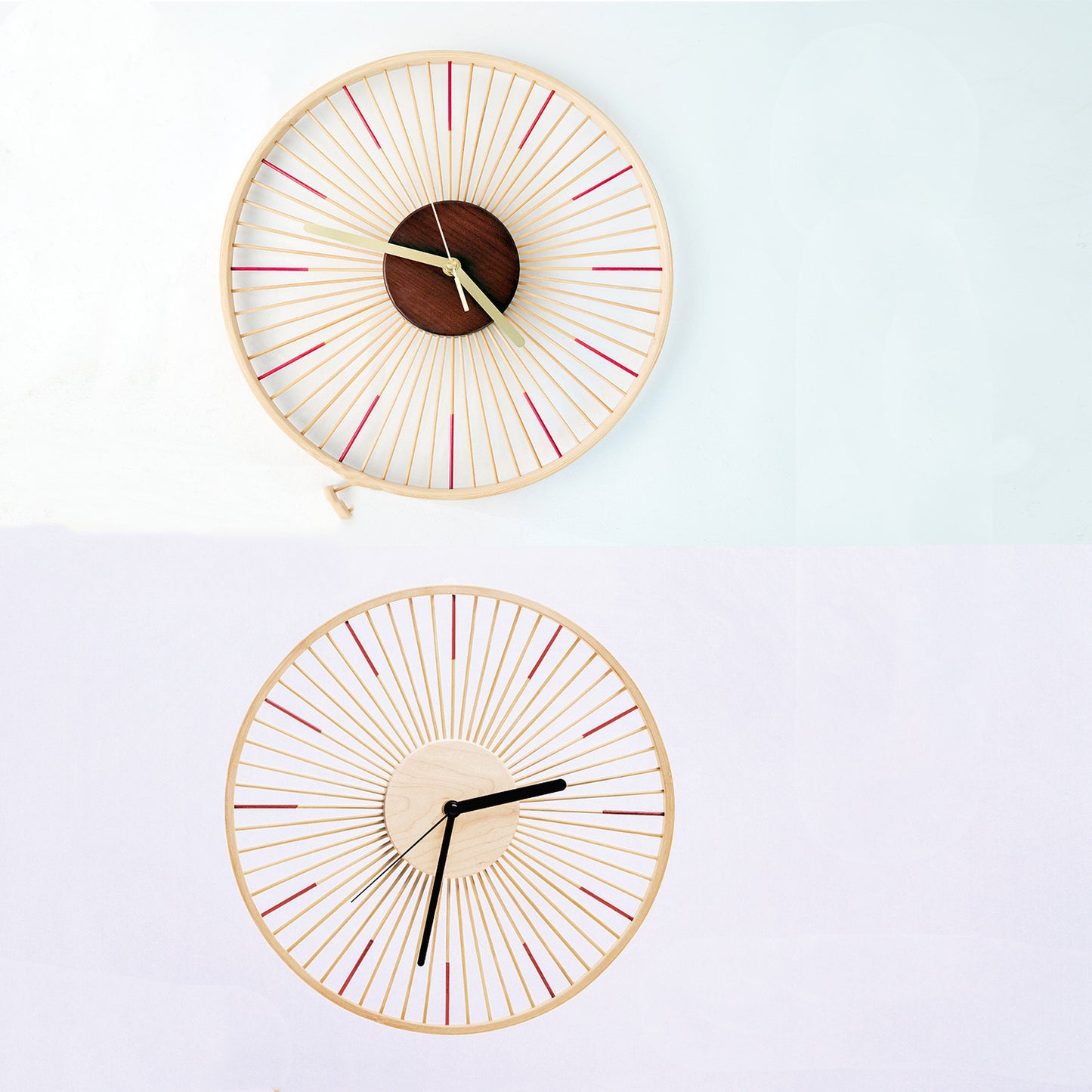 Natural Home Japanese Clock Wall Clock Living Room Nordic Ornaments - Hearth & Lume
