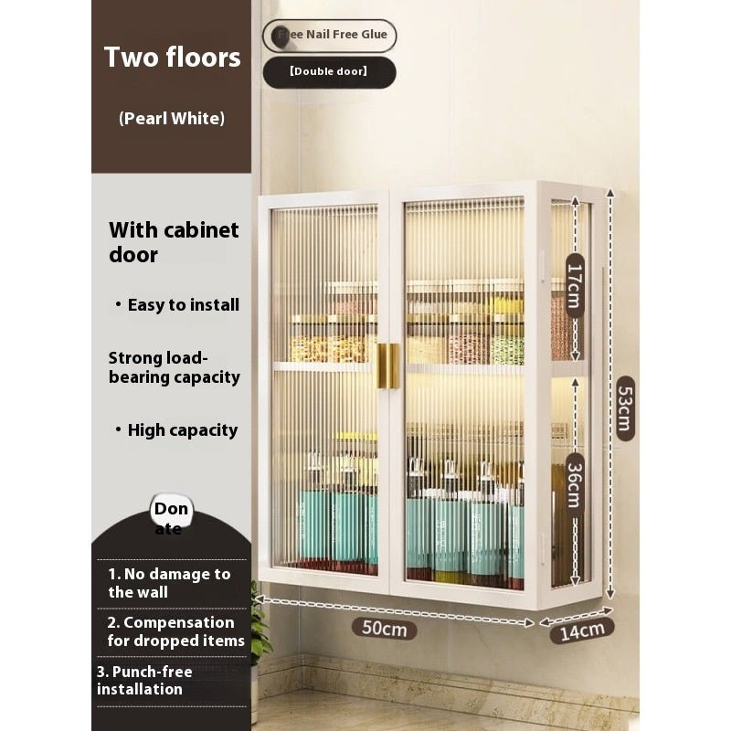 Rack Bathroom Light Luxury Cosmetics Storage Cabinet - Hearth & Lume