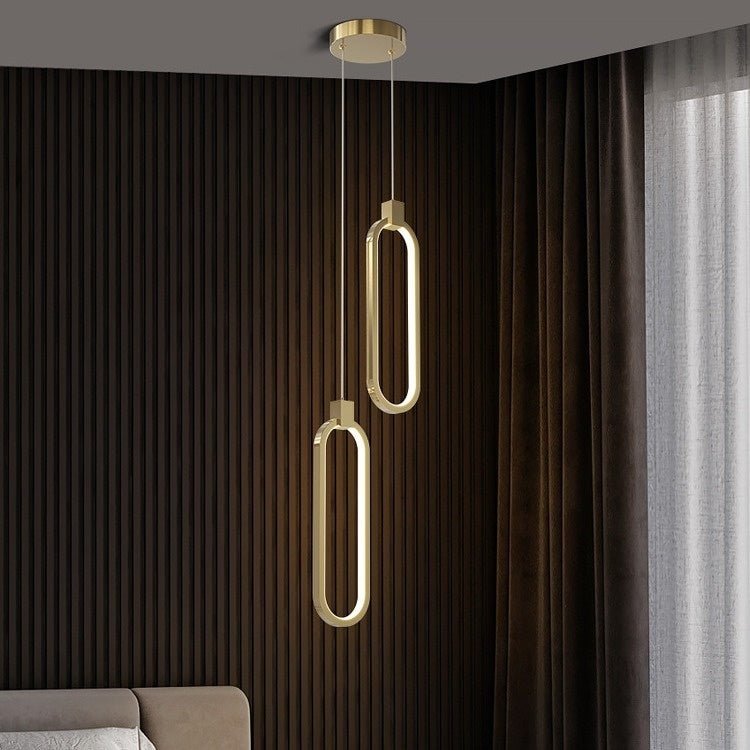 Copper Light Luxury Modern Minimalist Master Bedroom Living Room Background - Hearth & Lume
