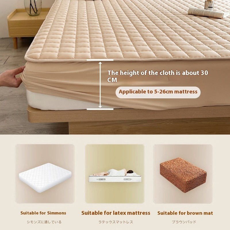 Antibacterial Soybean Quilted Fitted Sheet Water - proof Mattress - Hearth & Lume
