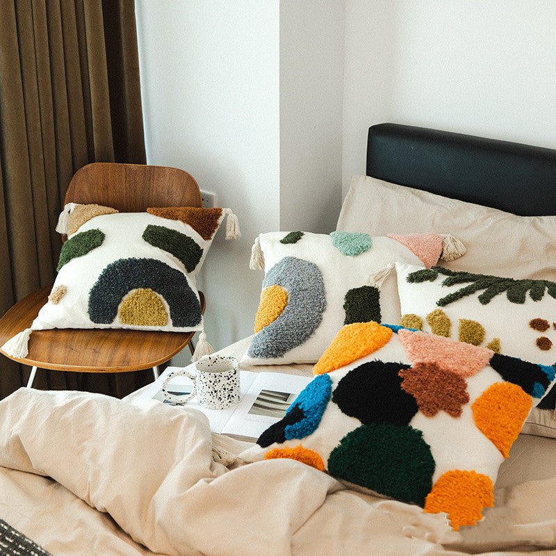 Tufted Model Room Sofa Pillowcase Homestay Home Decor - Hearth & Lume