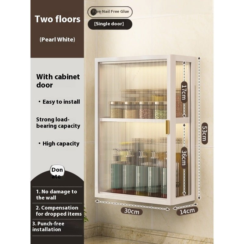 Rack Bathroom Light Luxury Cosmetics Storage Cabinet - Hearth & Lume