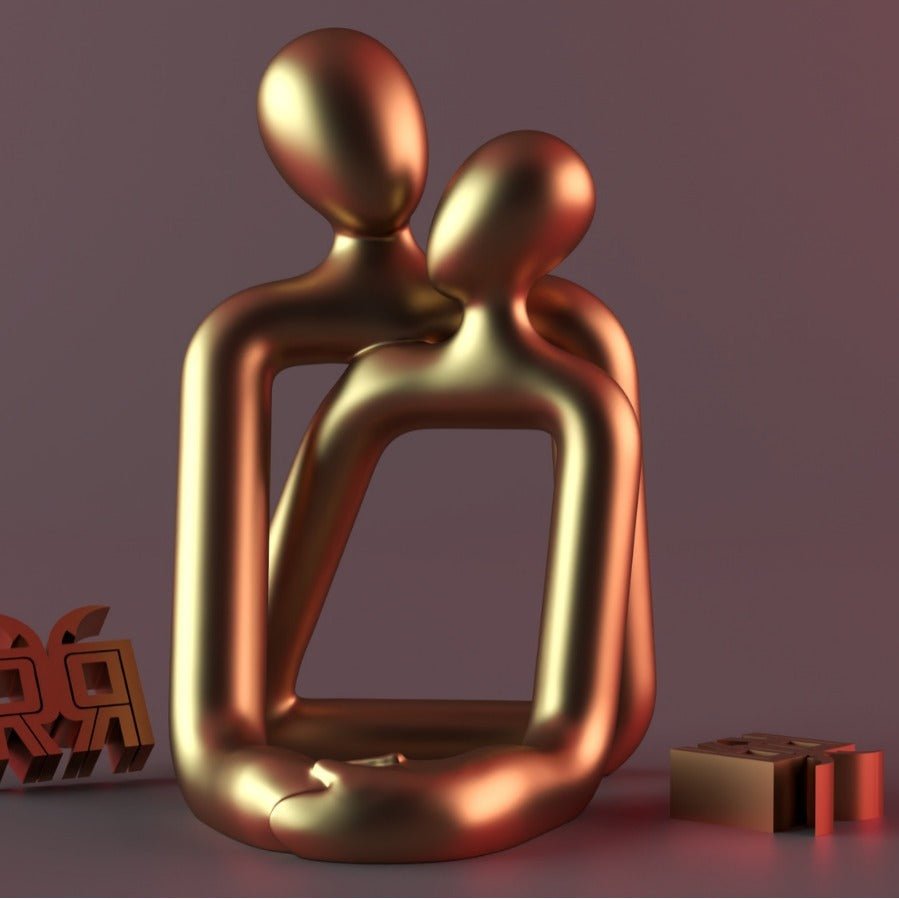 Heartwarming Loving Couple Resin Statue - Hearth & Lume
