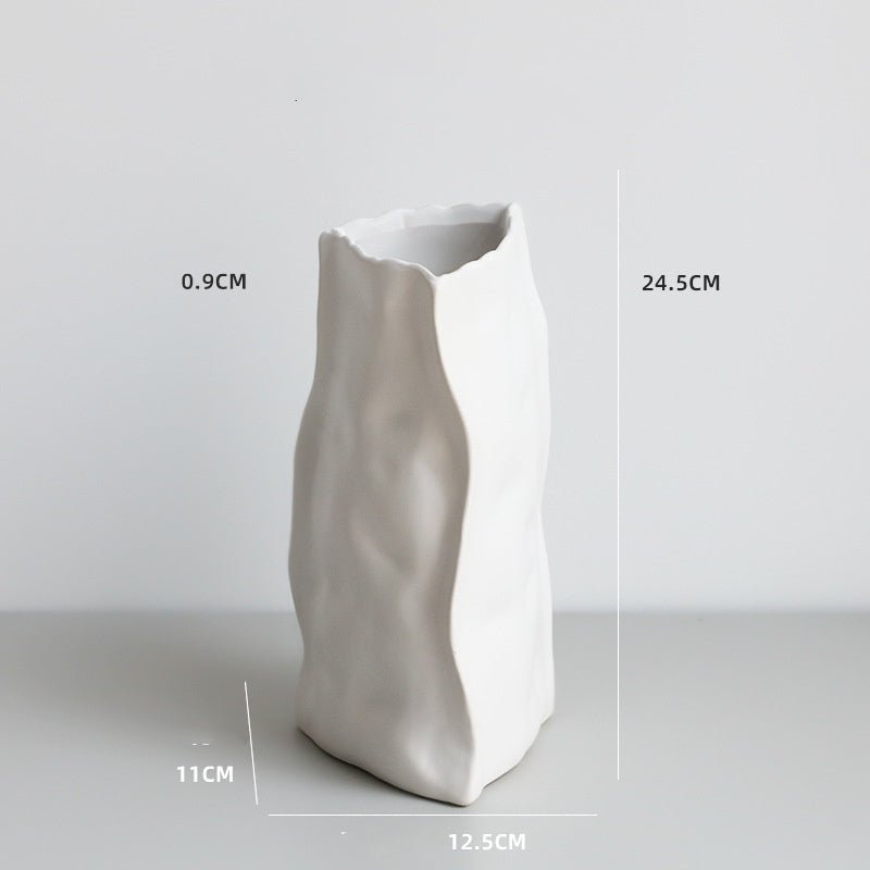 Nordic Irregular Art Ceramic Vase Decoration Living Room - Hearth & Lume