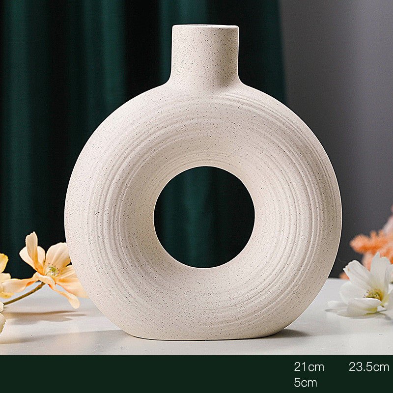 European - style Ceramic Creative Vase Frosted Ornaments - Hearth & Lume