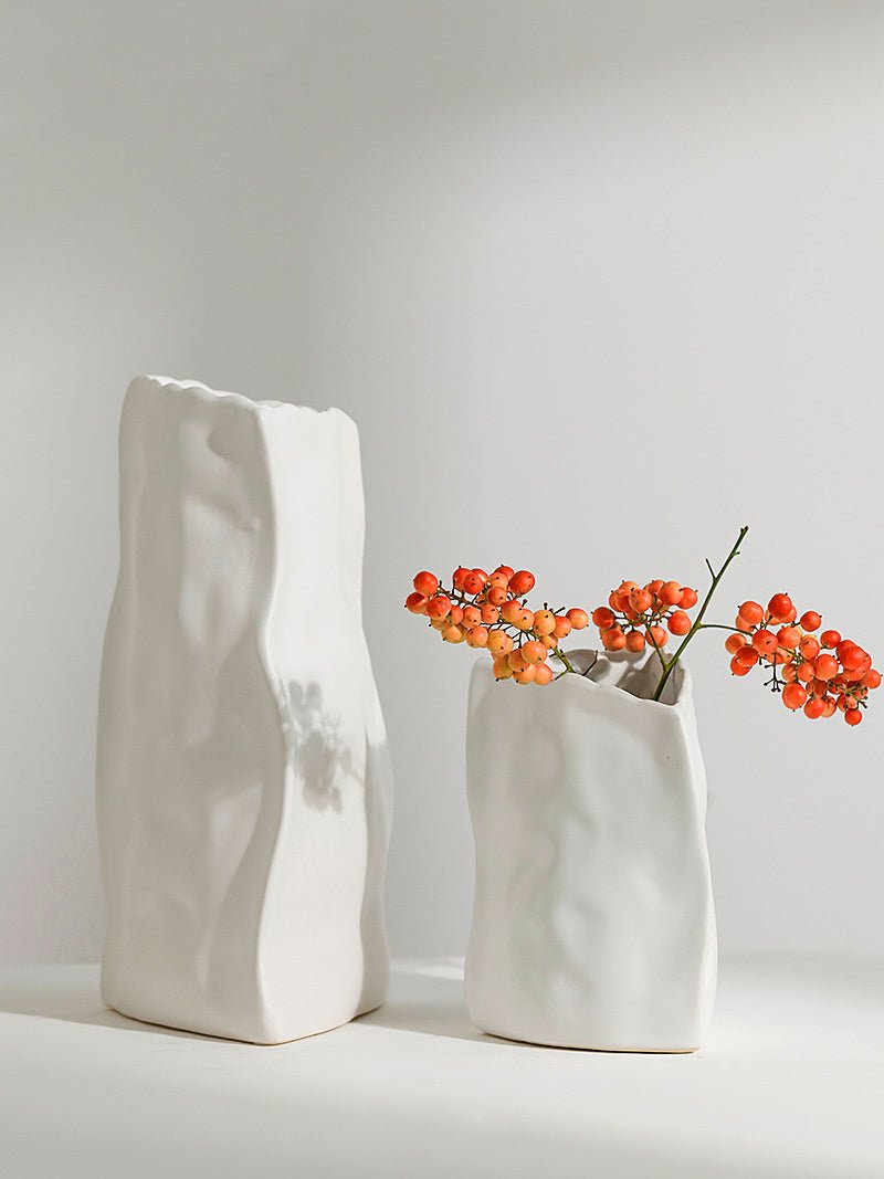 Nordic Irregular Art Ceramic Vase Decoration Living Room - Hearth & Lume