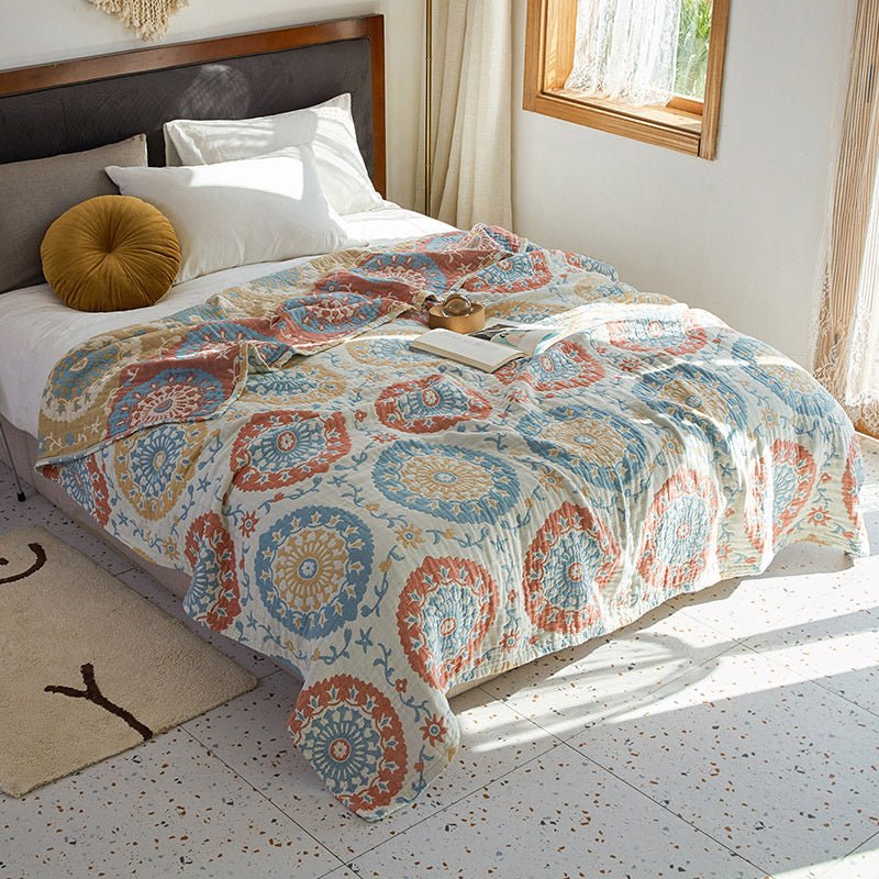 Bohemian Cotton Four Seasons Sofa Cover Blanket - Hearth & Lume