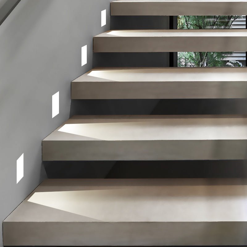 Frameless Waterproof Magnetic Long Square Stair Aisle Intelligent Induction Wall Lamp - Hearth & Lume