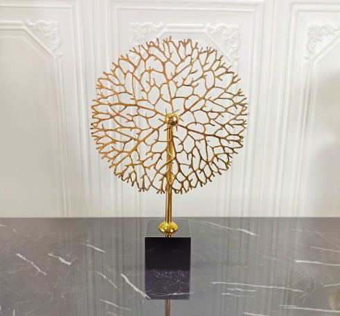 European Entry Lux Metal Sea Tree Coral Decoration Living Room Entrance Crafts Display - Hearth & Lume