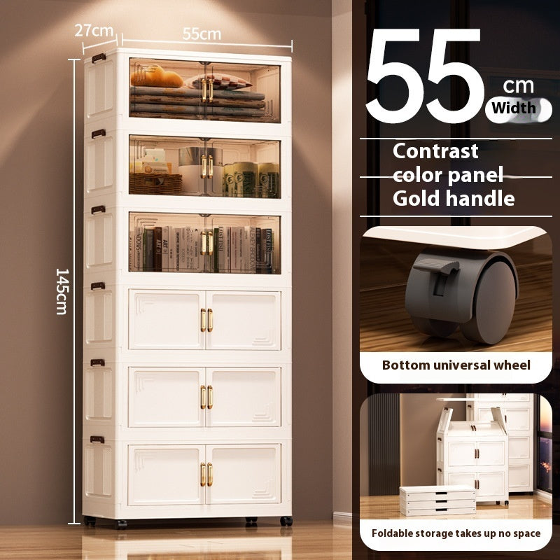 Installation-free Removable Folding Storage Cabinet Locker