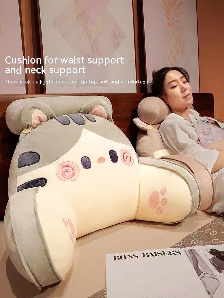 Bedside Soft Upholstery Big Backrest Waist Support Cushion Couch Pillow - Hearth & Lume