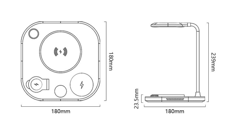 New Three - in - one Wireless Magnetic Charger 15W Fast Charging - Hearth & Lume