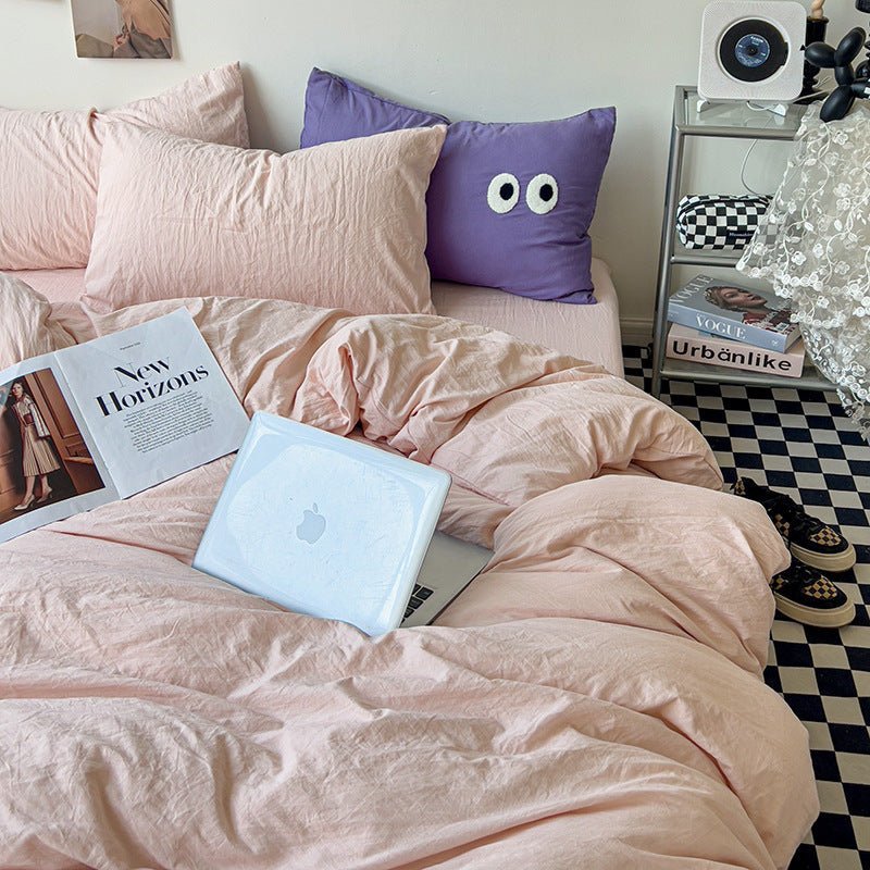 Super Soft Pleated Bed Sheet Quilt Cover - Hearth & Lume