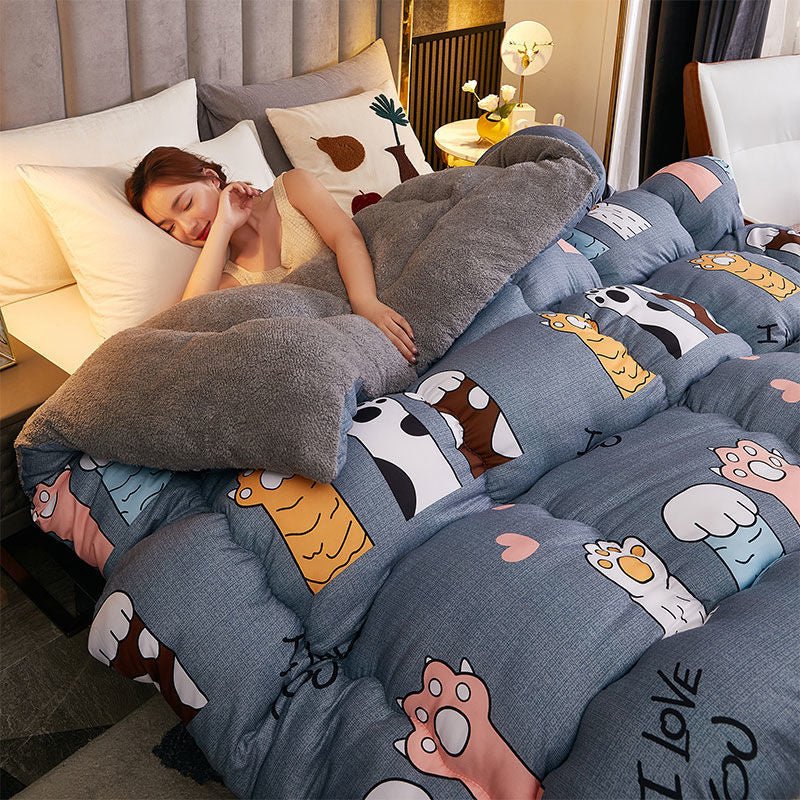 Lamb Cashmere Winter Quilt Thickened - Hearth & Lume
