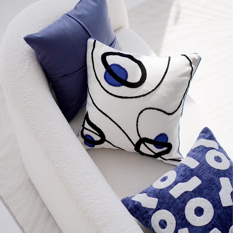 Original Simplicity Modern Blue Advanced Light Luxury Sofa Living Room Pillow Cover - Hearth & Lume