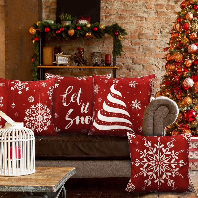 Christmas Fashion Minimalist Print Sofa Pillow Cover - Hearth & Lume