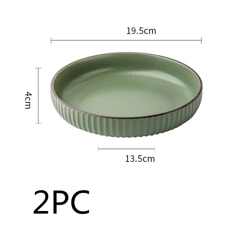 Vintage Ceramic Stir - fry Plate Salad Plate Slightly Concealer - Hearth & Lume