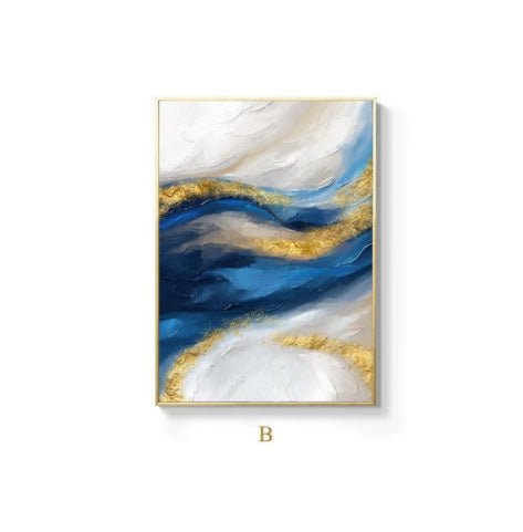 Abstract Canvas Painting Contemporary Art Poster - Hearth & Lume