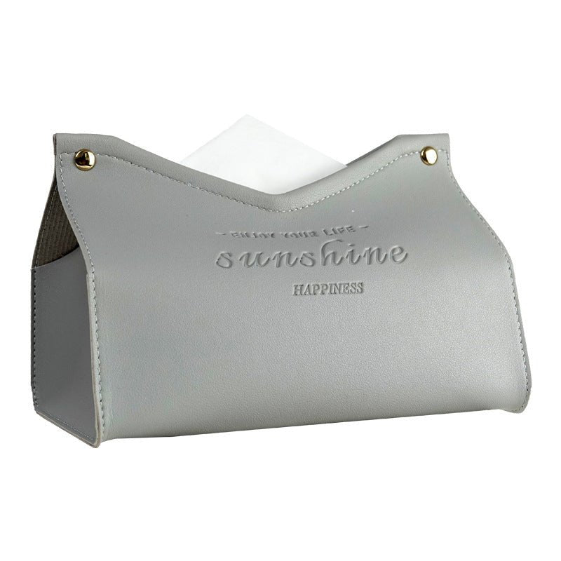 Leather Tissue Box, Hotel Pumping Box, Home Living Room, Creative Gift Box - Hearth & Lume