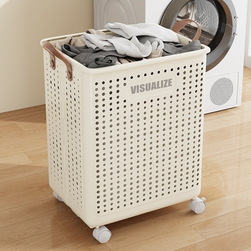 Multifunctional Folding Laundry Basket With Wheels - Hearth & Lume